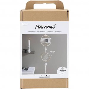 Kit DIY - Mobile en macramé avec de vrais cristaux Kit DIY - Mobile en macramé avec de vrais cristaux