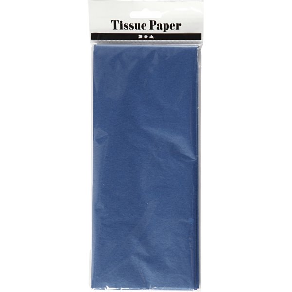 Papier de soie - bleu - 50 x 70 cm - 14 g -10 feuilles Papier de soie - bleu - 50 x 70 cm - 14 g -10 feuilles