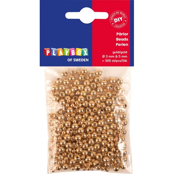 Perles dores - 300 pcs