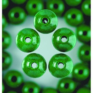 Perles en bois - vert Perles en bois - vert