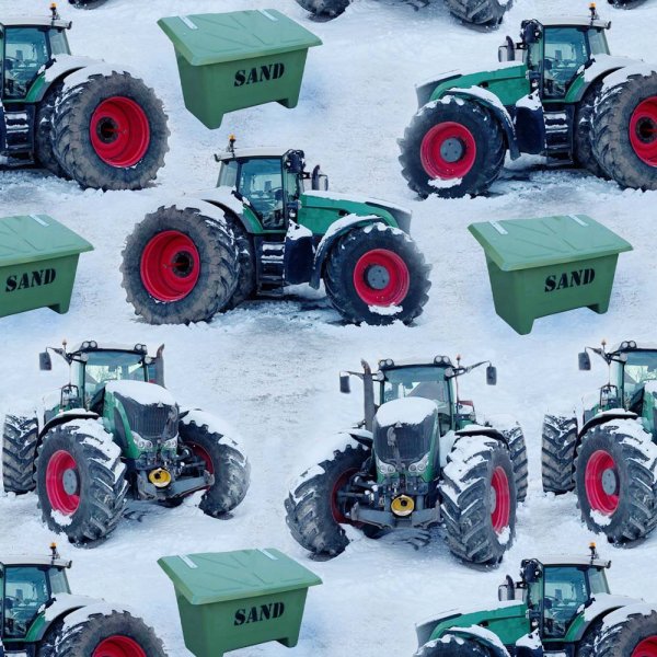 Jersey à motifs 150 cm - Tracteur neige
