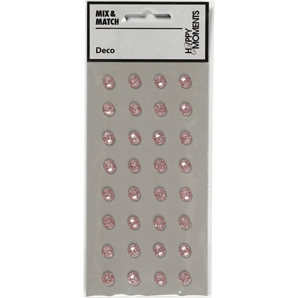 Strass - rouge clair - 8 mm - 32 pcs