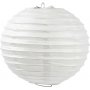 Lampe en papier - Blanc - Ronde - Ø20 cm
