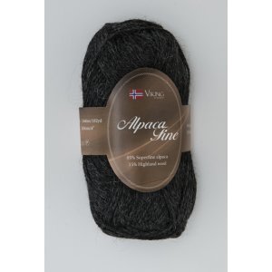 Fil Viking Alpaca Fine 50g - Gris anthracite (603) Fil Viking Alpaca Fine 50g - Gris anthracite (603)
