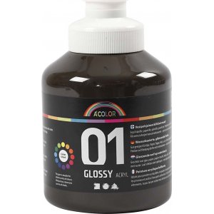 Peinture scolaire - Acrylique - marron - brillante - 500 ml Peinture scolaire - Acrylique - marron - brillante - 500 ml