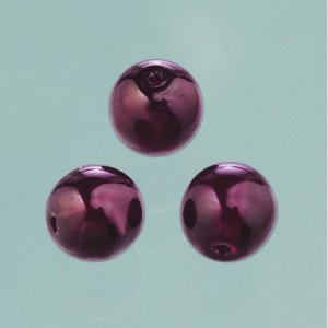 Perles de verre cire brillante 6 mm - rouge foncé 40 pcs. Perles de verre cire brillante 6 mm - rouge foncé 40 pcs.