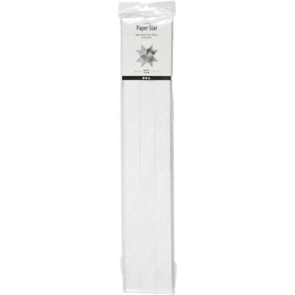 Bandes étoiles - blanc - Ø11,5 cm - 100 bandes Bandes étoiles - blanc - Ø11,5 cm - 100 bandes