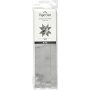 Bandes toiles - argent - 6,5 cm - 100 bandes