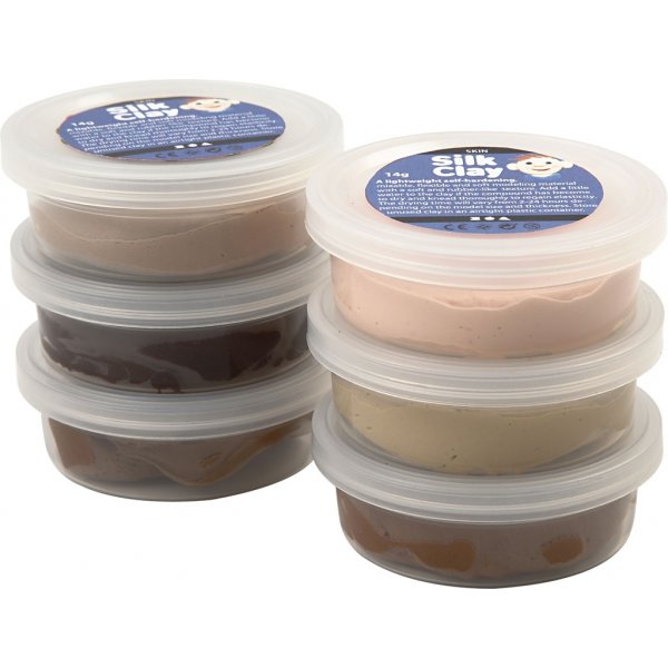 Silk Clay® - couleurs de peau - 6 x 14 g Silk Clay® - couleurs de peau - 6 x 14 g