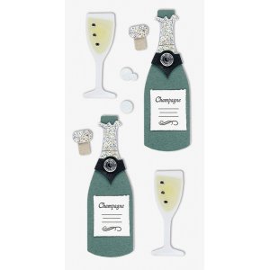 Mélange d'autocollants - Champagne Mélange d'autocollants - Champagne