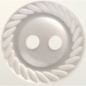 Bouton Rond 2 trous 11 mm 10pcs - Motif corde nacre Bouton Rond 2 trous 11 mm 10pcs - Motif corde nacre
