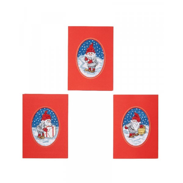 Kit de broderie Carte de Nol - Pre Nol tennis en route