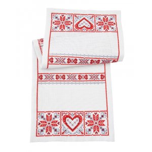 Kit de broderie Runners - Coeurs et flocons de neige Kit de broderie Runners - Coeurs et flocons de neige