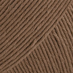 Fil DROPS Safran Uni Color - 50g - Marron clair (22) Fil DROPS Safran Uni Color - 50g - Marron clair (22)