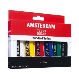 Set de peinture acrylique Amsterdam 20 ml - 6 tubes Set de peinture acrylique Amsterdam 20 ml - 6 tubes