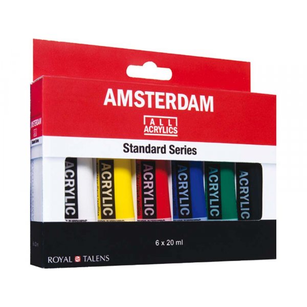 Set de peinture acrylique Amsterdam 20 ml - 6 tubes