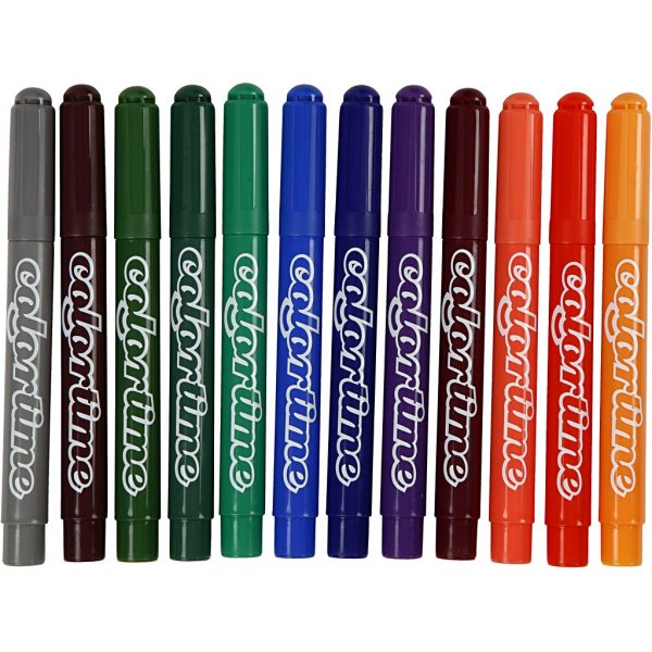Crayons Colortime - couleurs complmentaires - 5 mm - 12 pcs
