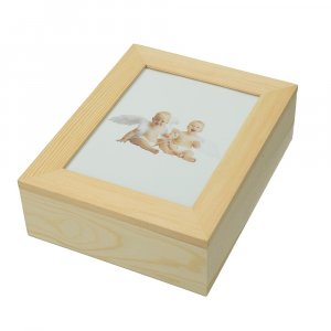 Caisse en bois avec cadre 19 x 15,5 - non traité Caisse en bois avec cadre 19 x 15,5 - non traité