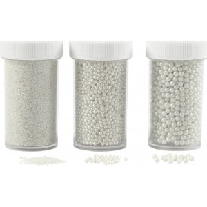 Mini boules de verre - nacre - 3 x 45 g Mini boules de verre - nacre - 3 x 45 g