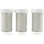 Mini boules de verre - nacre - 3 x 45 g
