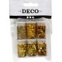 Paillettes et paillettes - doré - 6 x 5 g
