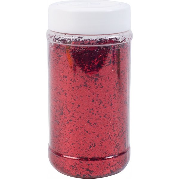Paillettes saupoudres de rouge grossier