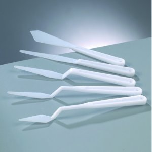 Spatule plastique 17 - 19 cm - blanche 5 pièces Spatule plastique 17 - 19 cm - blanche 5 pièces