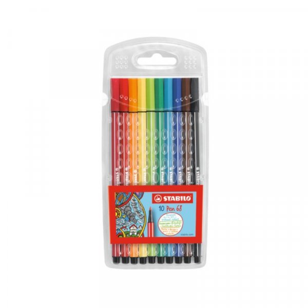 Stylo fibre Pen 68 - paquet de 10