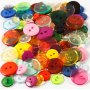 Mlange de boutons - 2 trous - couleurs mlanges - 100 pcs