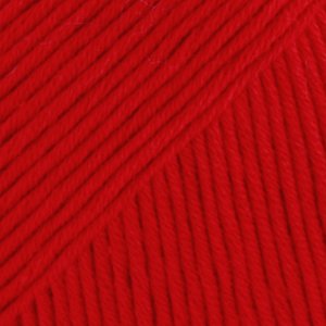Fil DROPS Safran Uni Color - 50g - Rouge (19) Fil DROPS Safran Uni Color - 50g - Rouge (19)