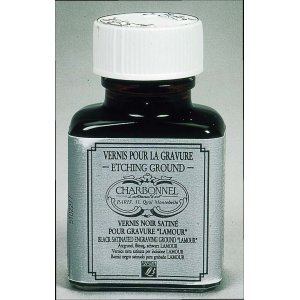 Encre Charbonnel moyenne de gravure noire. Encre Charbonnel moyenne de gravure noire.