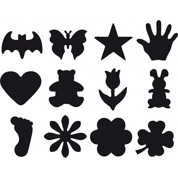 Poinçons - Motifs du quotidien - 12 pcs Poinçons - Motifs du quotidien - 12 pcs