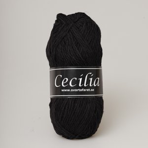 Fil Cecilia de mouton noir 50g Fil Cecilia de mouton noir 50g