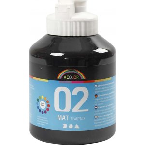 Peinture scolaire - Acrylique - noir - mat - 500 ml Peinture scolaire - Acrylique - noir - mat - 500 ml