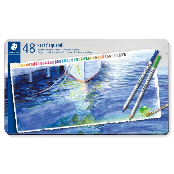 Crayons aquarelle Karat - 48 couleurs