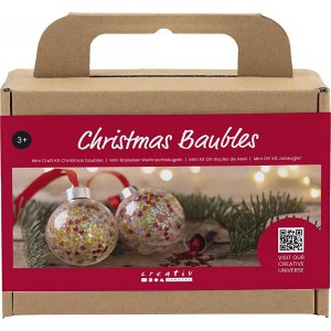 Mini Kit DIY Boules de Noël pour Sapin - Paillettes Mini Kit DIY Boules de Noël pour Sapin - Paillettes