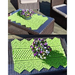 Patron au crochet - Chemin de table au crochet Patron au crochet - Chemin de table au crochet