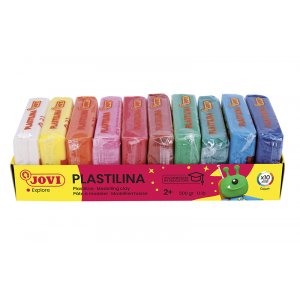 Argile - Jovi Plastilina - pack de 10 couleurs mélangées 500 g Argile - Jovi Plastilina - pack de 10 couleurs mélangées 500 g