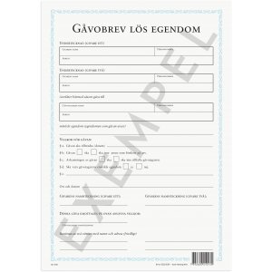 Acte de donation Acte de donation
