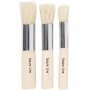 Pinceaux pour pochoirs - ronds - 3 pcs