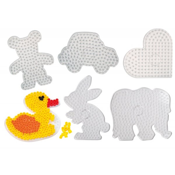 Assiettes perles XL - Transparentes 12 pcs