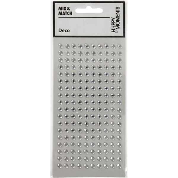 Strass - argent - 5 mm - 144 pcs