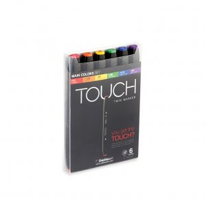 Touch Twin Marker 6pcs - Couleur principale Touch Twin Marker 6pcs - Couleur principale