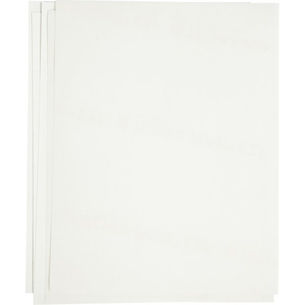 Feuille de transfert - blanche - pour textiles clairs et foncés - 12 feuilles Feuille de transfert - blanche - pour textiles clairs et foncés - 12 feuilles