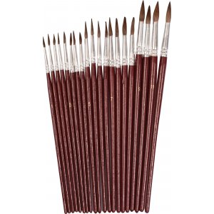 Set de pinceaux aquarelle - 6 tailles - 20 pcs Set de pinceaux aquarelle - 6 tailles - 20 pcs