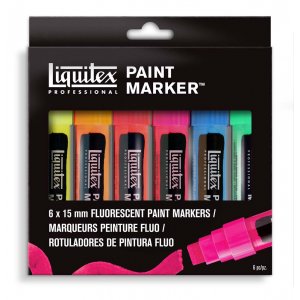 Set de marqueurs de couleur Liquitex Wide 15mm - Fluorescent Set de marqueurs de couleur Liquitex Wide 15mm - Fluorescent