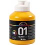Peinture scolaire - Acrylique - jaune - brillante - 500 ml