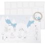 Calendrier de Nol en carton - 30 pcs