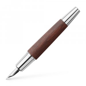 Stylo plume E-motion - Bois/Chrome Marron foncé Stylo plume E-motion - Bois/Chrome Marron foncé