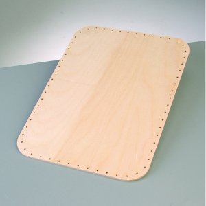 Fond de panier 34 x 24 cm / 4 mm - rectangulaire, fibre de bois Fond de panier 34 x 24 cm / 4 mm - rectangulaire, fibre de bois